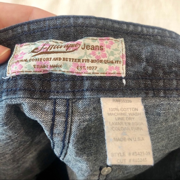 Denim Skirt A-Line Dark Blue size small - Picture 5 of 5